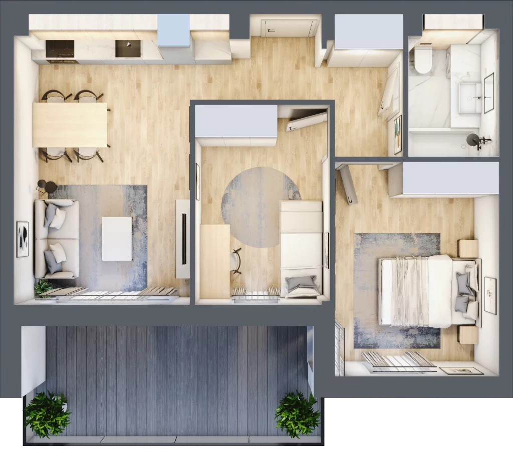 3 pokoje, apartament 50,37 m², parter, oferta nr G26, Piano Park bud. G, Suwałki, Czarnoziem, ul. Witolda "Rotmistrza" Pileckiego