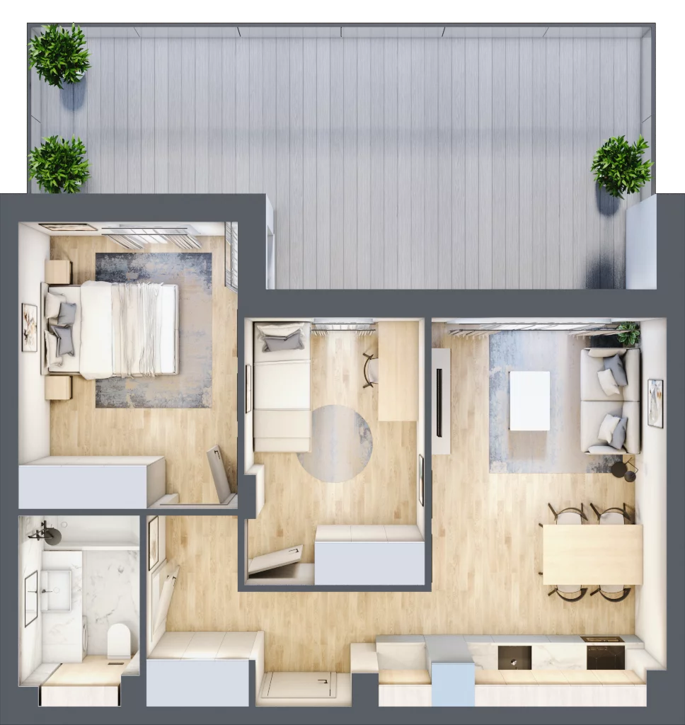 3 pokoje, apartament 50,34 m², parter, oferta nr G31, Piano Park bud. G, Suwałki, Czarnoziem, ul. Witolda "Rotmistrza" Pileckiego