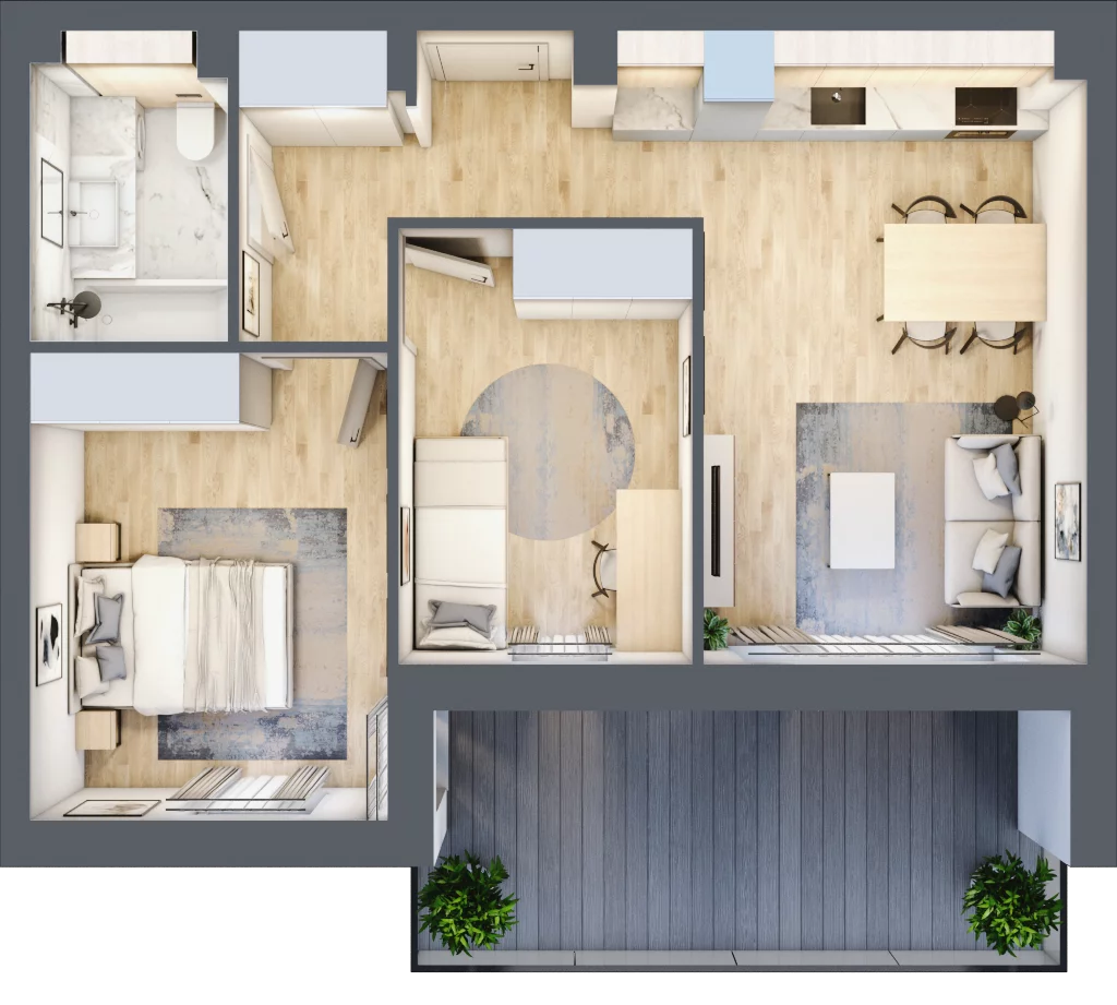 3 pokoje, apartament 50,38 m², parter, oferta nr G34, Piano Park bud. G, Suwałki, Czarnoziem, ul. Witolda "Rotmistrza" Pileckiego