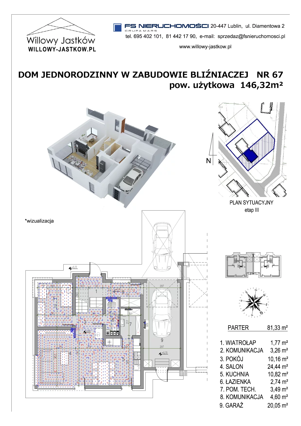 Dom 146,32 m², oferta nr 67, Osiedle Willowy Jastków, Jastków, Jastków 8