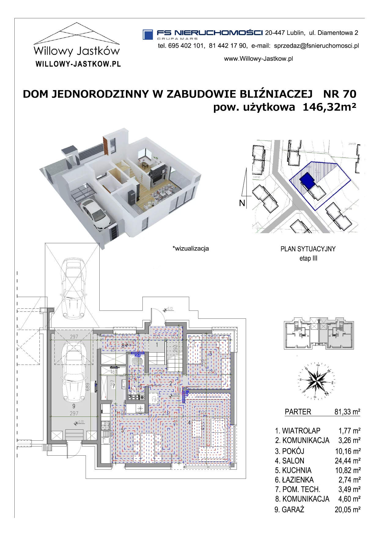 Dom 146,32 m², oferta nr 70, Osiedle Willowy Jastków, Jastków, Jastków 8