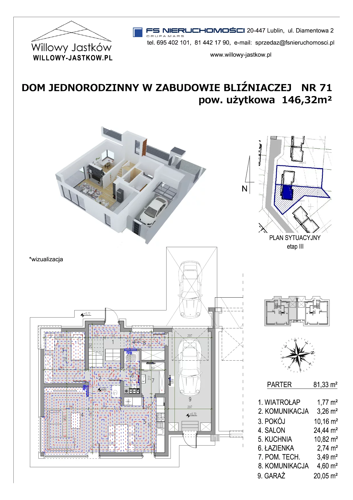 Dom 146,32 m², oferta nr 71, Osiedle Willowy Jastków, Jastków, Jastków 8