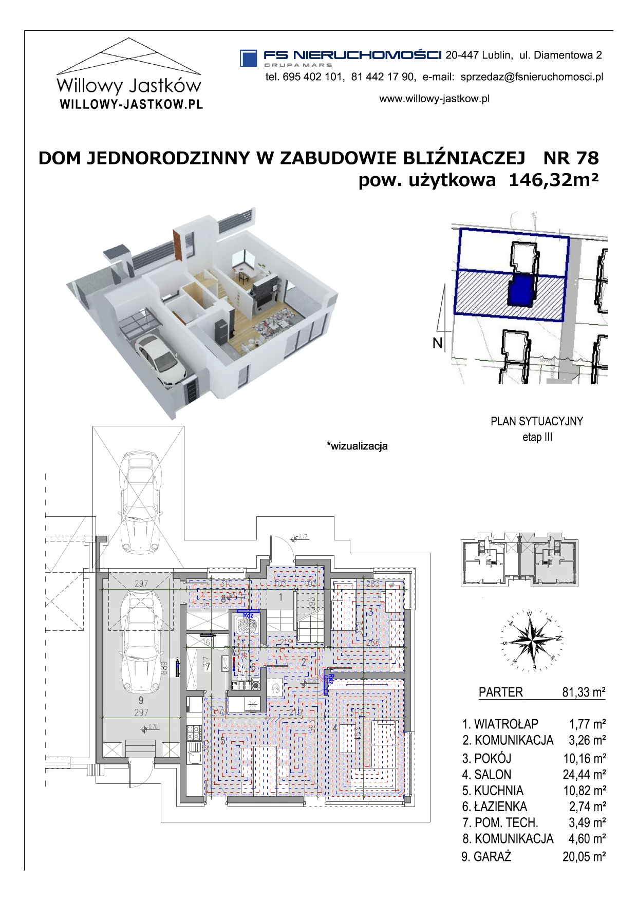 Dom 146,32 m², oferta nr 78, Osiedle Willowy Jastków, Jastków, Jastków 8