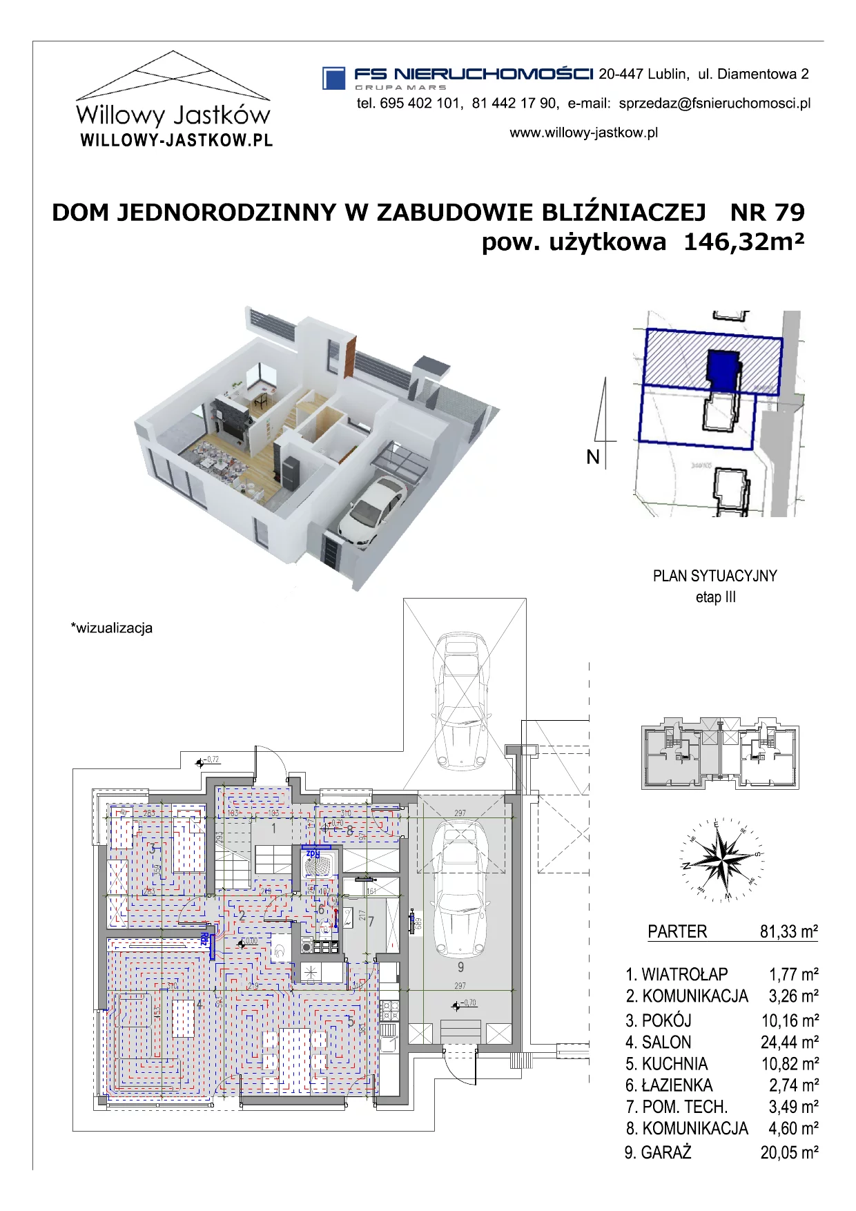 Dom 146,32 m², oferta nr 79, Osiedle Willowy Jastków, Jastków, Jastków 8