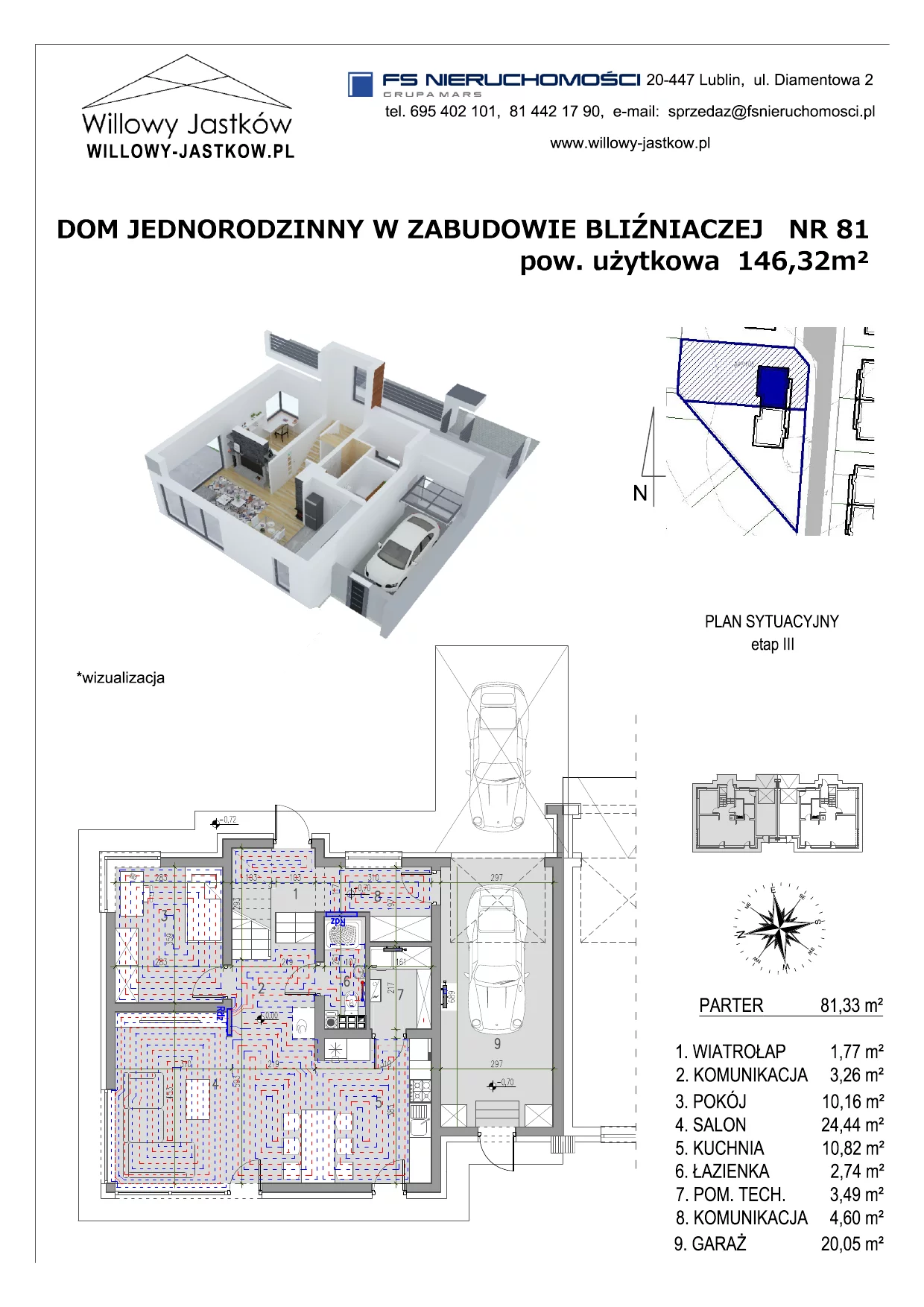 Dom 146,32 m², oferta nr 81, Osiedle Willowy Jastków, Jastków, Jastków 8