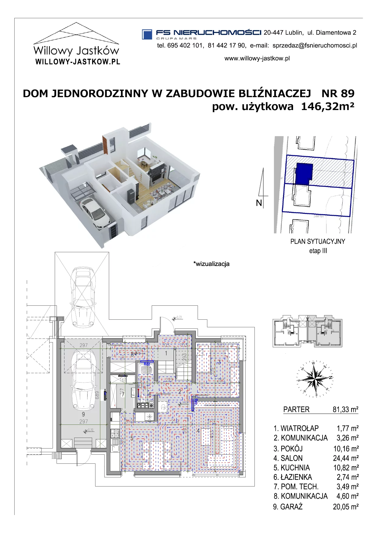 Dom 146,32 m², oferta nr 89, Osiedle Willowy Jastków, Jastków, Jastków 8