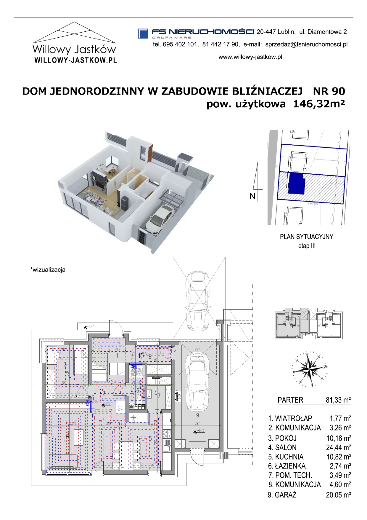 Dom 146,32 m², oferta nr 90, Osiedle Willowy Jastków, Jastków, Jastków 8