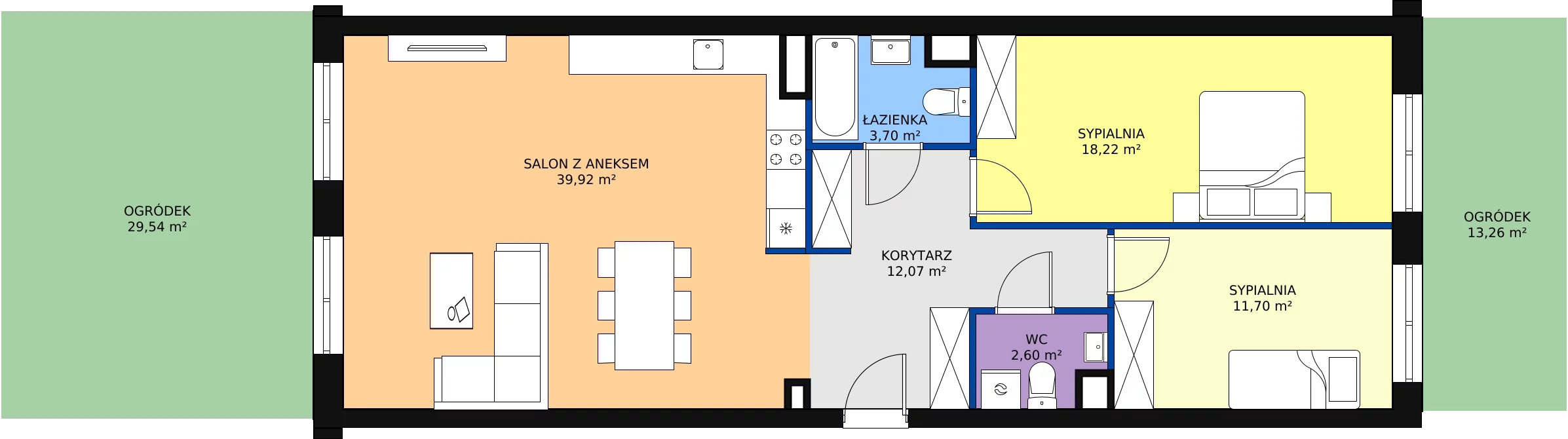 Zalety mieszkania 88.73 m², D 0.10
