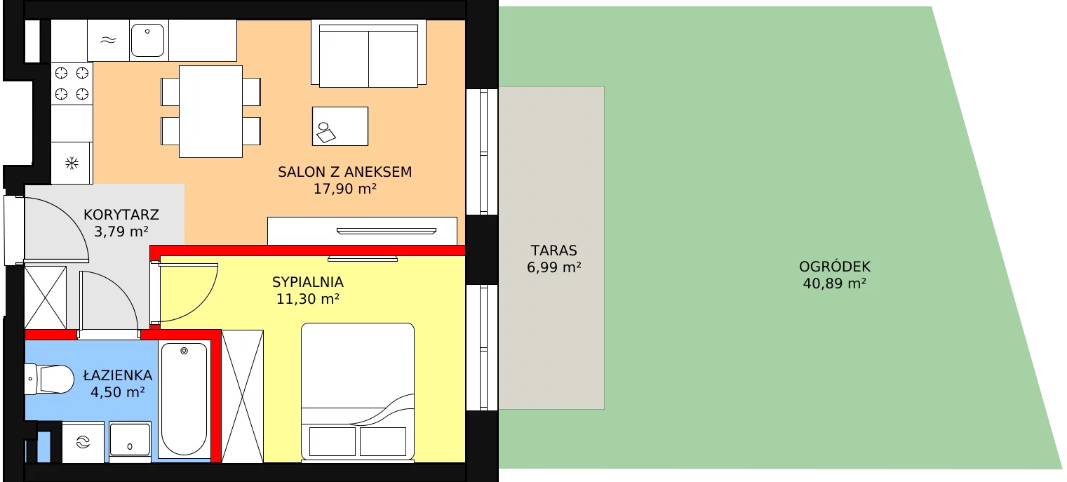 Lokal inwestycyjny 37,61 m², parter, oferta nr U0-2, Nasze ZACISZE, Warszawa, Targówek, Zacisze, ul. Wolińska / Wyspowa