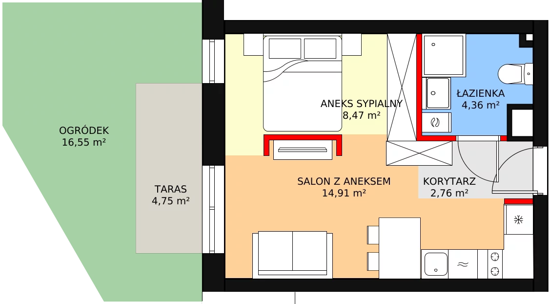 Lokal inwestycyjny 30,80 m², parter, oferta nr U0-7, Nasze ZACISZE, Warszawa, Targówek, Zacisze, ul. Wolińska / Wyspowa