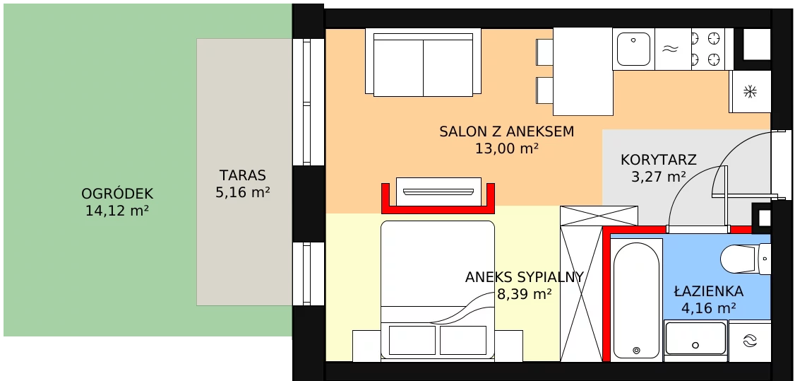 Lokal inwestycyjny 29,13 m², parter, oferta nr U0-8, Nasze ZACISZE, Warszawa, Targówek, Zacisze, ul. Wolińska / Wyspowa