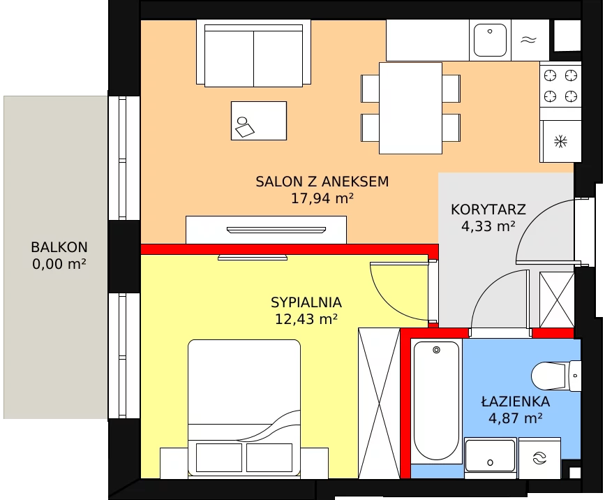 Lokal inwestycyjny 39,99 m², piętro 1, oferta nr U1-7, Nasze ZACISZE, Warszawa, Targówek, Zacisze, ul. Wolińska / Wyspowa