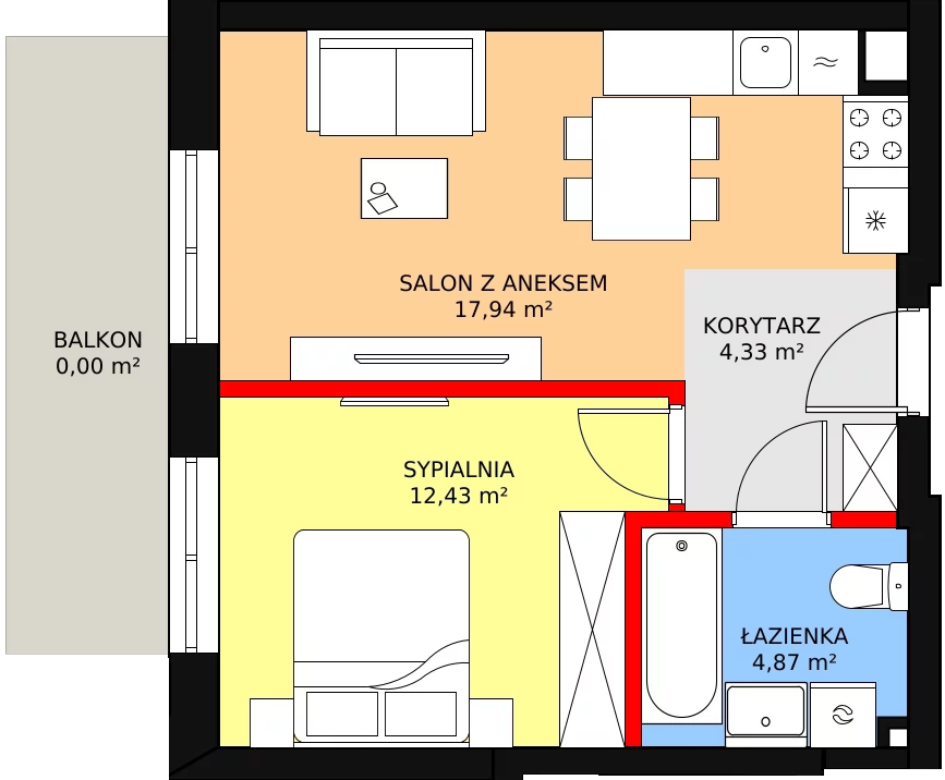 Lokal inwestycyjny 39,99 m², piętro 2, oferta nr U2-7, Nasze ZACISZE, Warszawa, Targówek, Zacisze, ul. Wolińska / Wyspowa