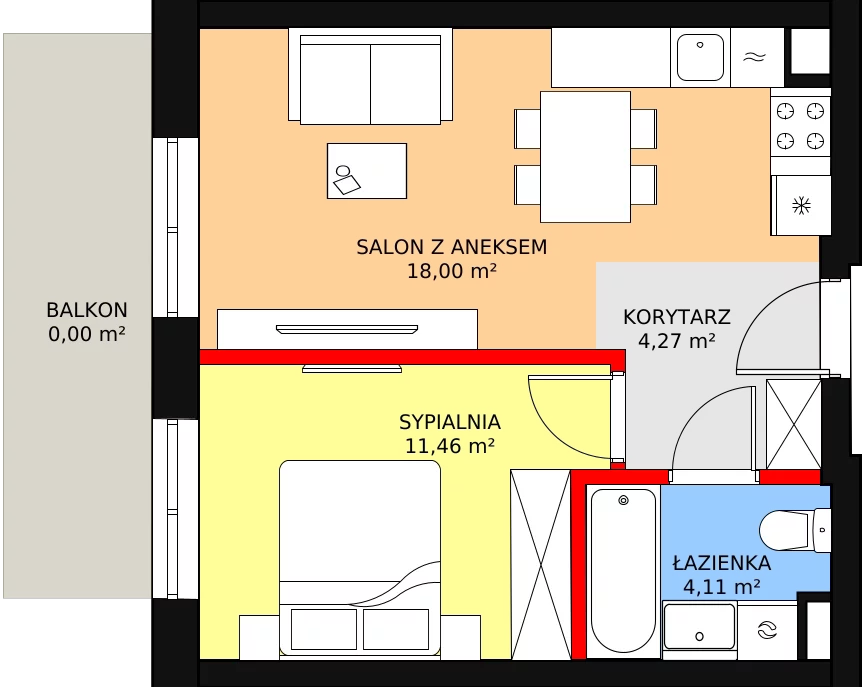 Lokal inwestycyjny 38,22 m², piętro 2, oferta nr U2-8, Nasze ZACISZE, Warszawa, Targówek, Zacisze, ul. Wolińska / Wyspowa