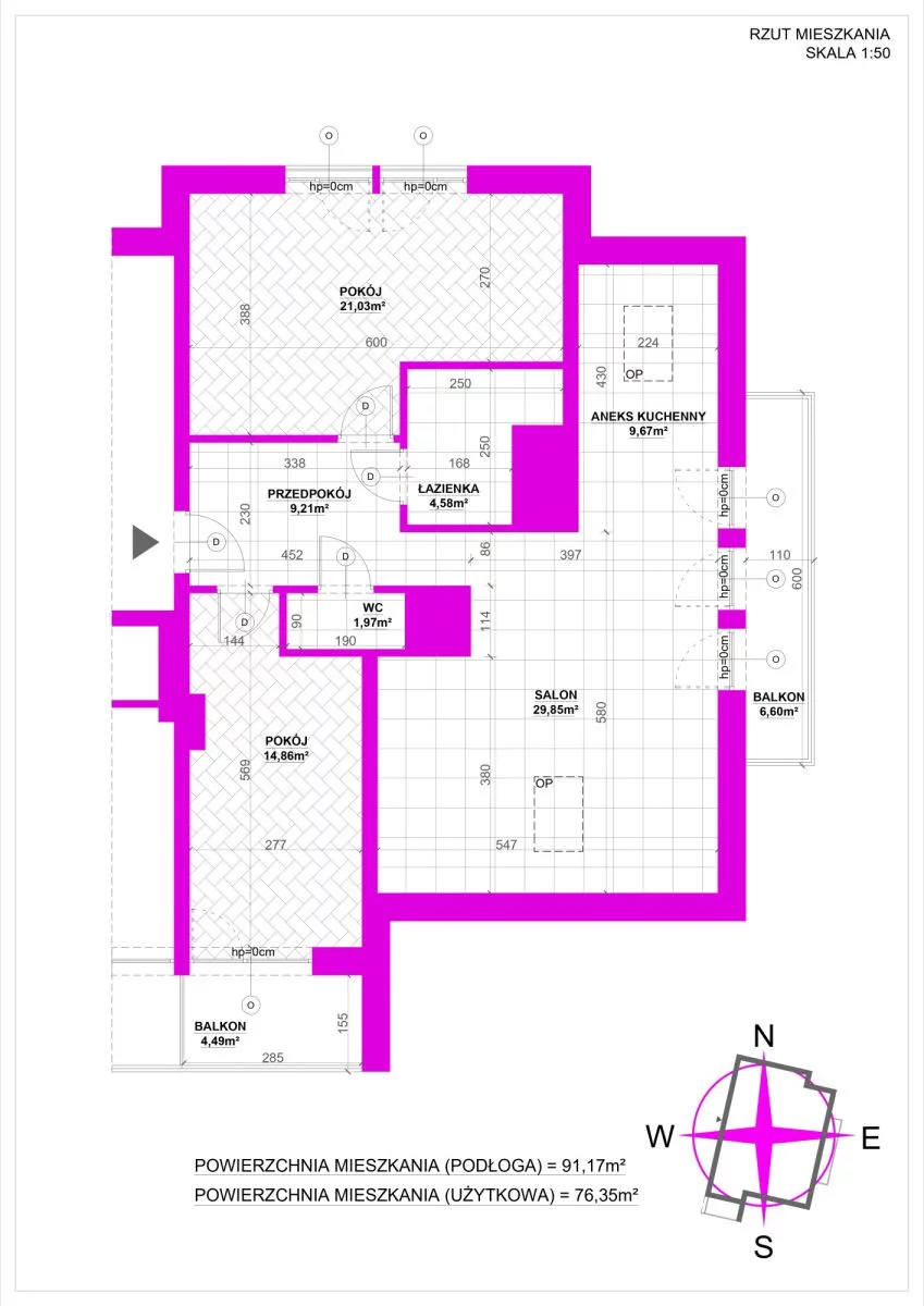3 pokoje, mieszkanie 91,17 m², piętro 3, oferta nr , PNO792051, Wieliczka, Zbożowa