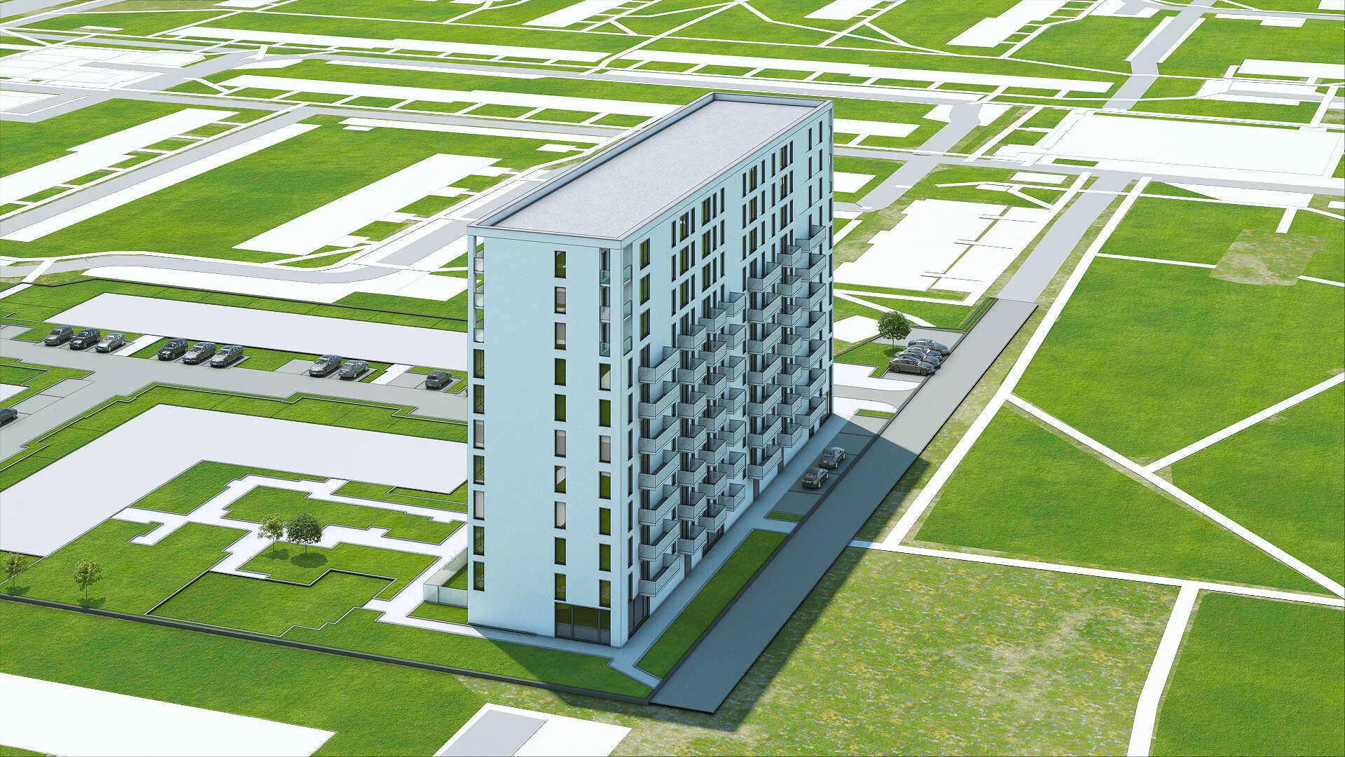 Wirtualna makieta 3D apartamentu 62.9 m², A58