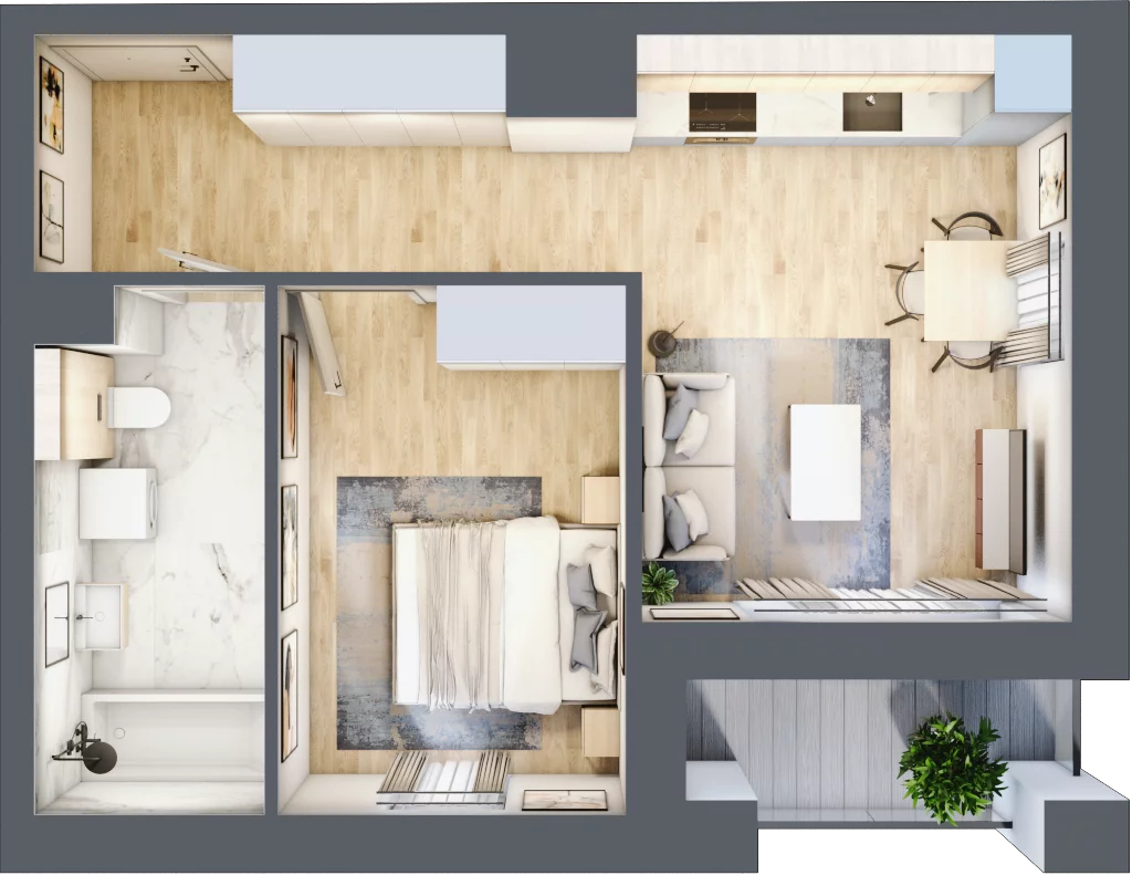 2 pokoje, apartament 42,45 m², piętro 10, oferta nr A51, Maratońska 49, Łódź, Polesie, Retkinia, ul. Maratońska 49