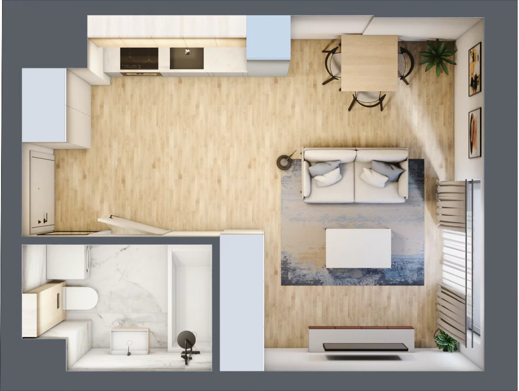 1 pokój, mieszkanie 29,35 m², piętro 10, oferta nr A92, Maratońska 49, Łódź, Polesie, Retkinia, ul. Maratońska 49