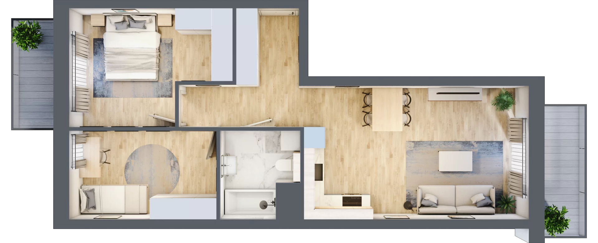 3 pokoje, mieszkanie 62,14 m², piętro 1, oferta nr A100, Maratońska 49, Łódź, Polesie, Retkinia, ul. Maratońska 49