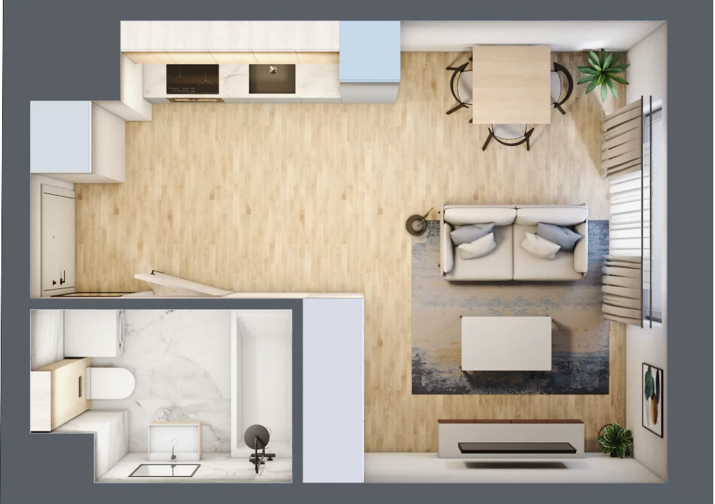 1 pokój, mieszkanie 27,33 m², piętro 9, oferta nr A130, Maratońska 49, Łódź, Polesie, Retkinia, ul. Maratońska 49