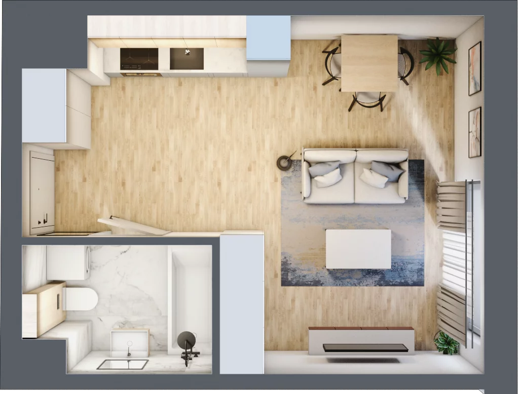 1 pokój, mieszkanie 29,41 m², piętro 8, oferta nr A84, Maratońska 49, Łódź, Polesie, Retkinia, ul. Maratońska 49