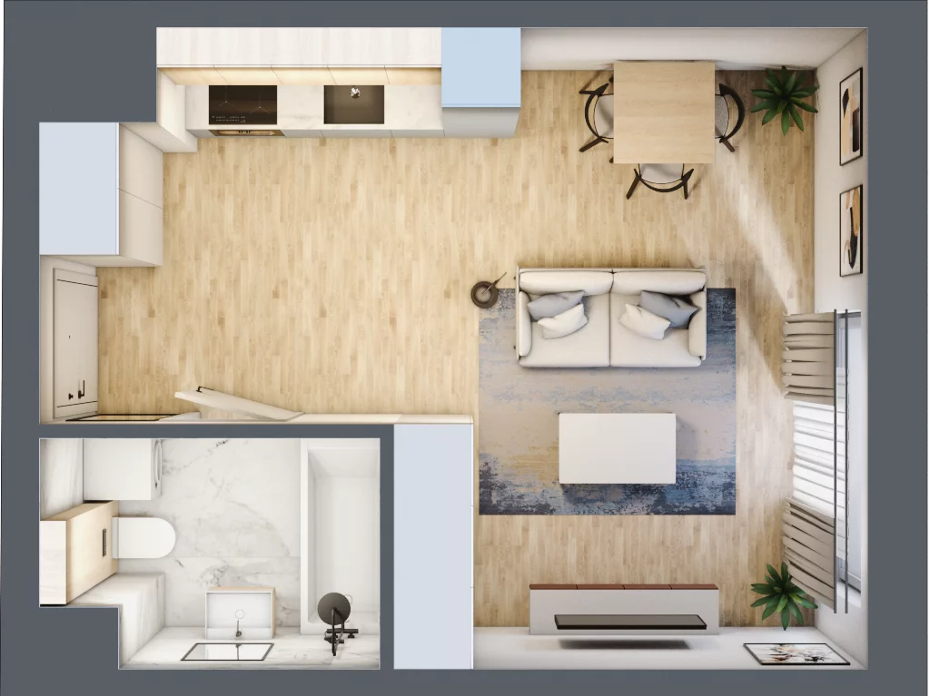 1 pokój, mieszkanie 29,31 m², piętro 9, oferta nr A44, Maratońska 49, Łódź, Polesie, Retkinia, ul. Maratońska 49
