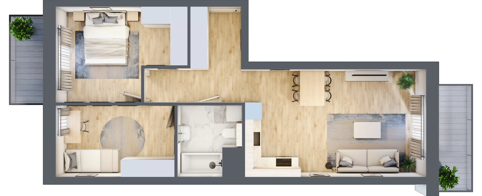 3 pokoje, mieszkanie 62,28 m², piętro 3, oferta nr A108, Maratońska 49, Łódź, Polesie, Retkinia, ul. Maratońska 49
