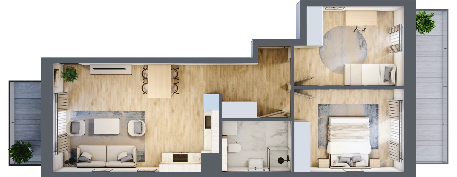 3 pokoje, mieszkanie 60,43 m², piętro 4, oferta nr B32, Maratońska 49, Łódź, Polesie, Retkinia, ul. Maratońska 49