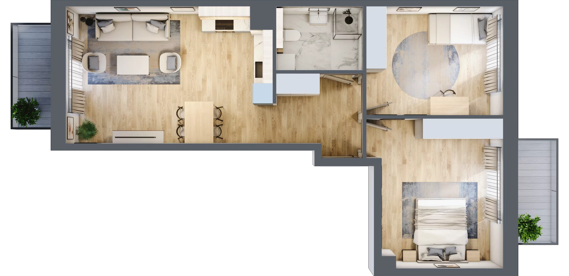 3 pokoje, mieszkanie 66,31 m², piętro 4, oferta nr B53, Maratońska 49, Łódź, Polesie, Retkinia, ul. Maratońska 49