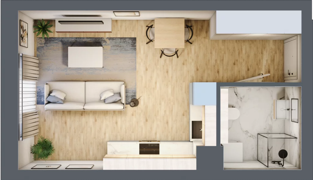 1 pokój, mieszkanie 29,87 m², piętro 2, oferta nr B10, Maratońska 49, Łódź, Polesie, Retkinia, ul. Maratońska 49