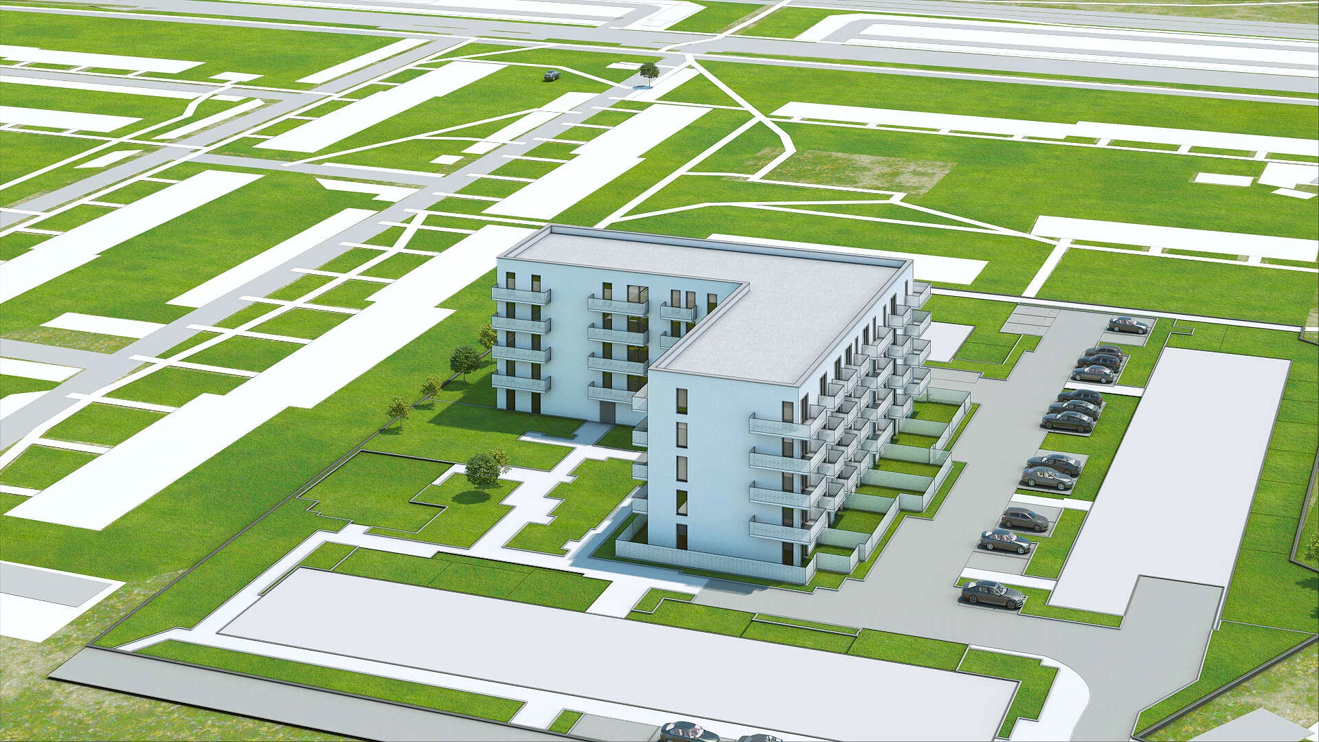 Wirtualna makieta 3D apartamentu 56.42 m², C32