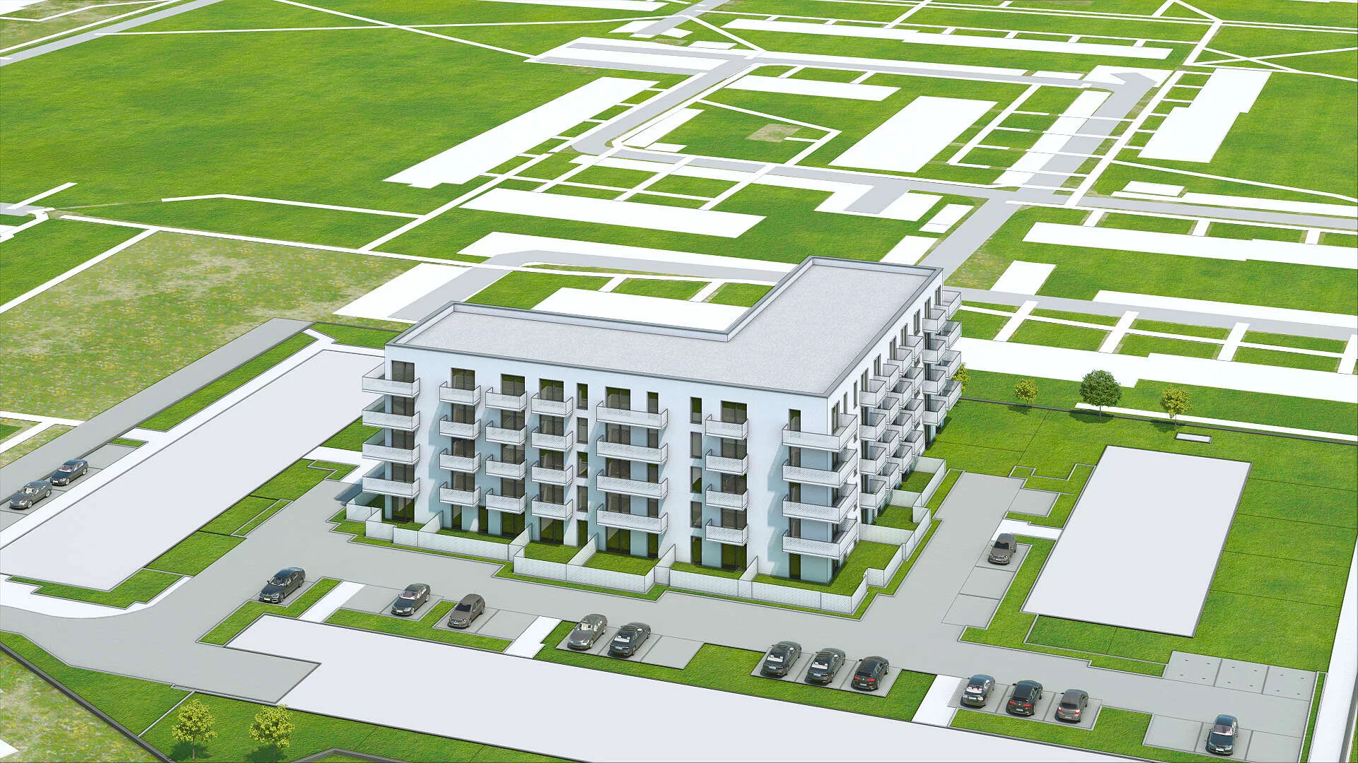 Wirtualna makieta 3D apartamentu 58.02 m², C2
