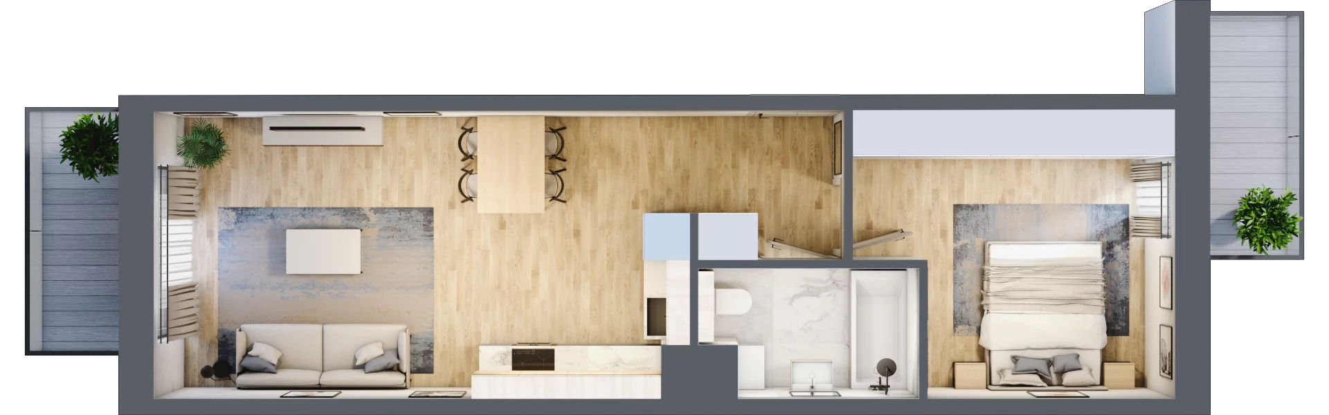 2 pokoje, mieszkanie 47,02 m², piętro 4, oferta nr C12, Maratońska 49, Łódź, Polesie, Retkinia, ul. Maratońska 49