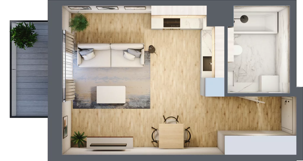 1 pokój, mieszkanie 33,74 m², piętro 4, oferta nr C13, Maratońska 49, Łódź, Polesie, Retkinia, ul. Maratońska 49