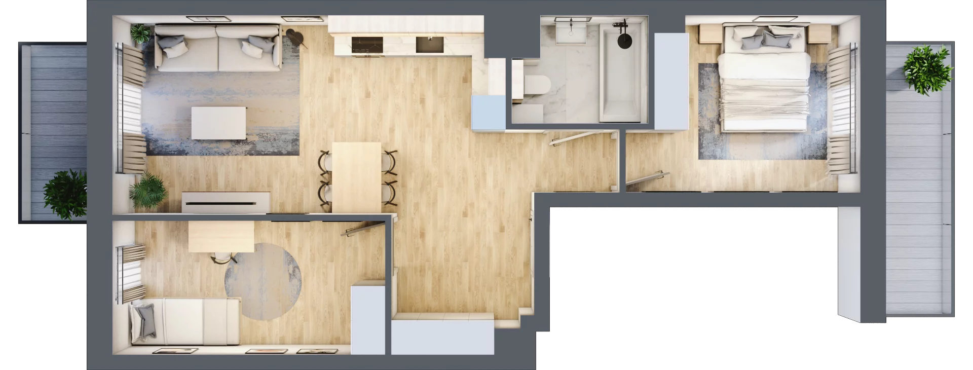 3 pokoje, apartament 59,31 m², piętro 1, oferta nr C18, Maratońska 49, Łódź, Polesie, Retkinia, ul. Maratońska 49