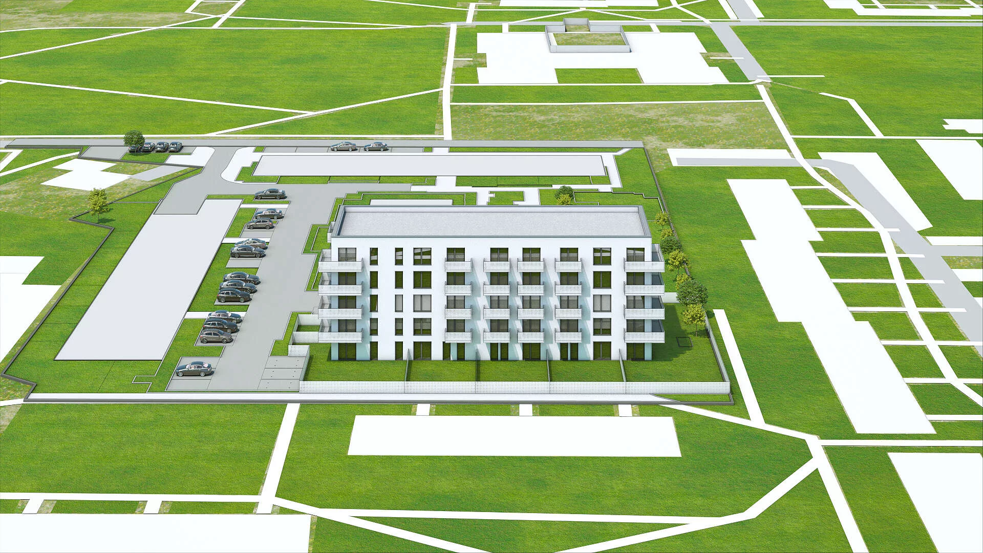 Wirtualna makieta 3D apartamentu 56.7 m², D3