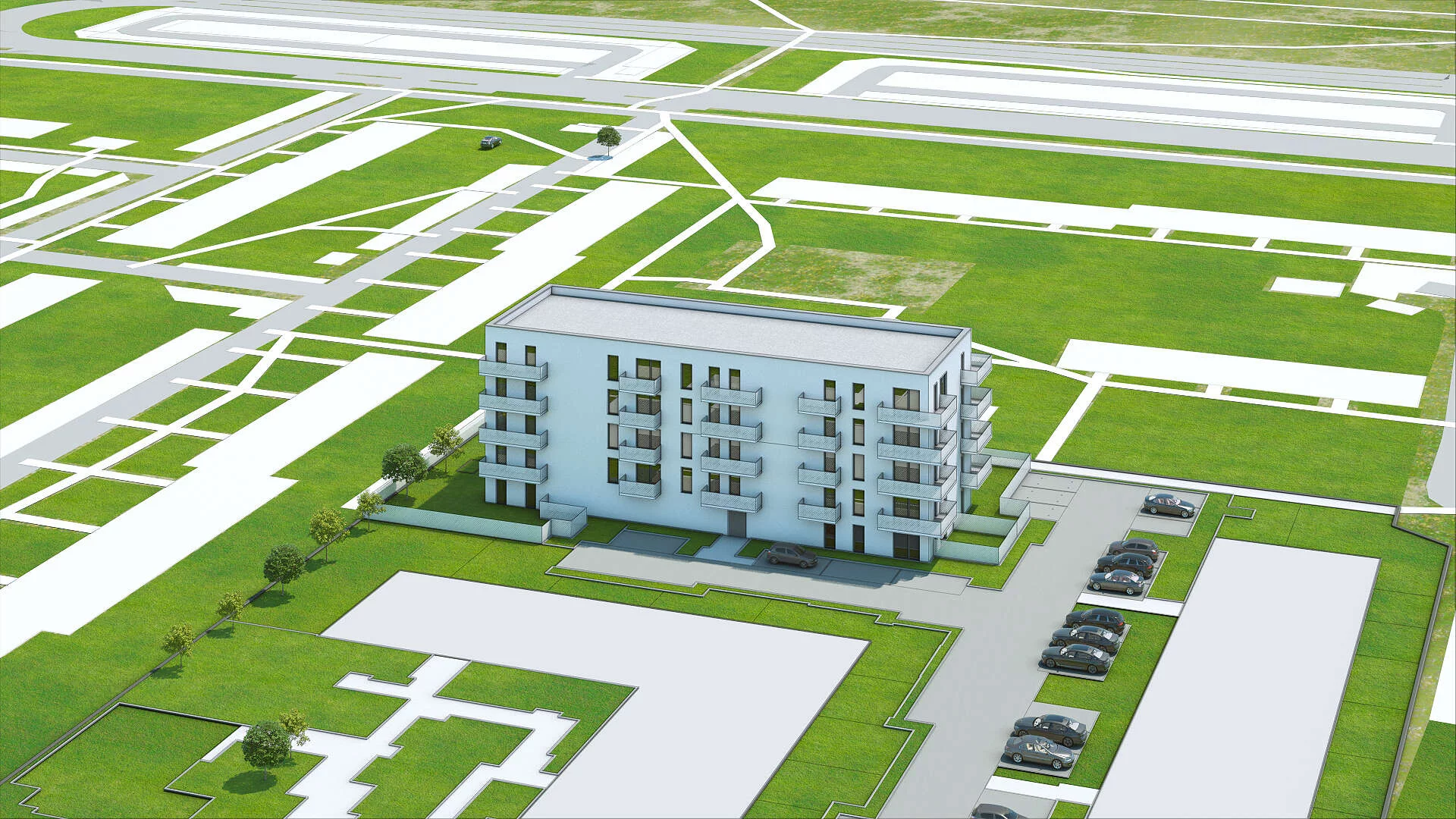 Wirtualna makieta 3D apartamentu 55.43 m², D2