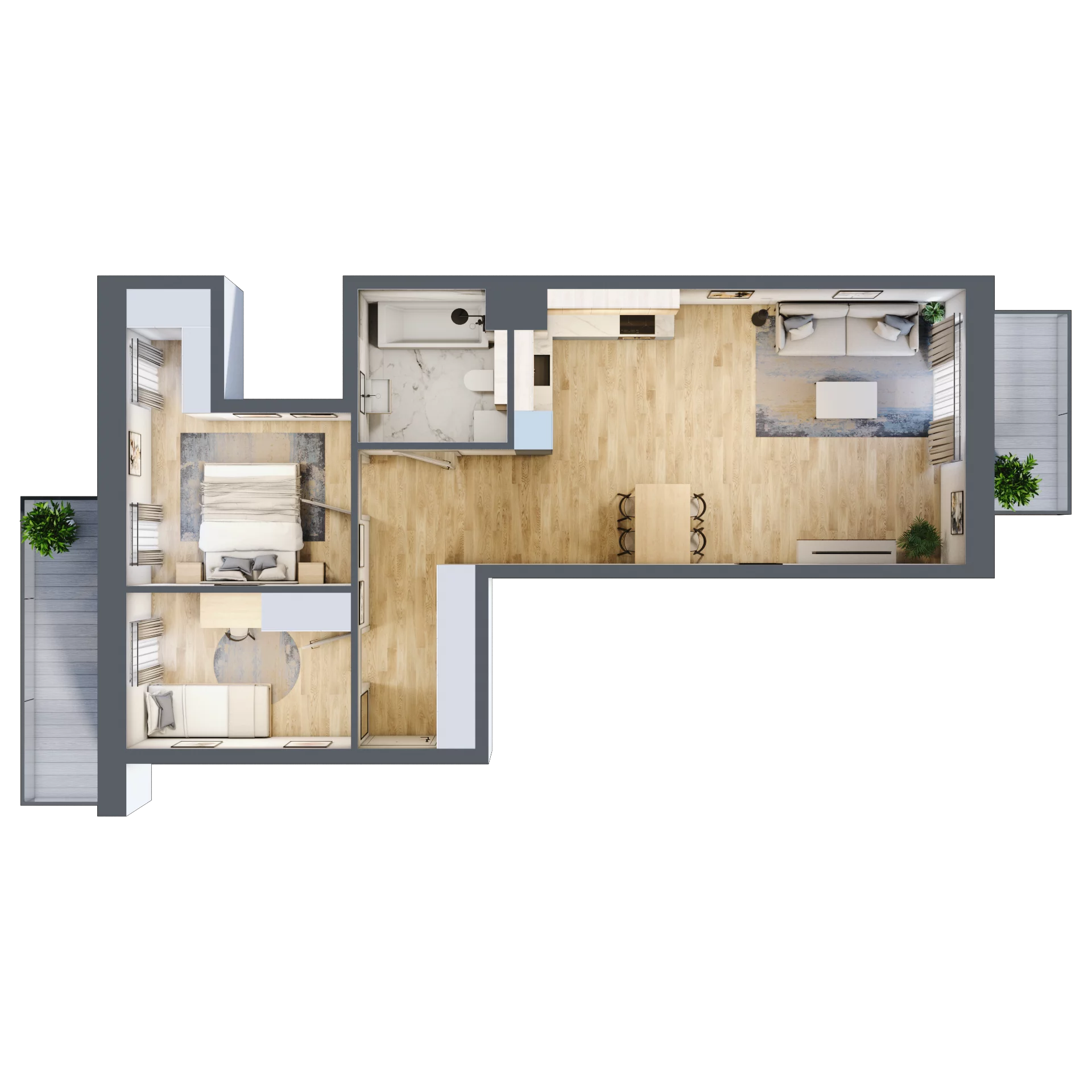 3 pokoje, mieszkanie 65,91 m², piętro 4, oferta nr D19, Maratońska 49, Łódź, Polesie, Retkinia, ul. Maratońska 49