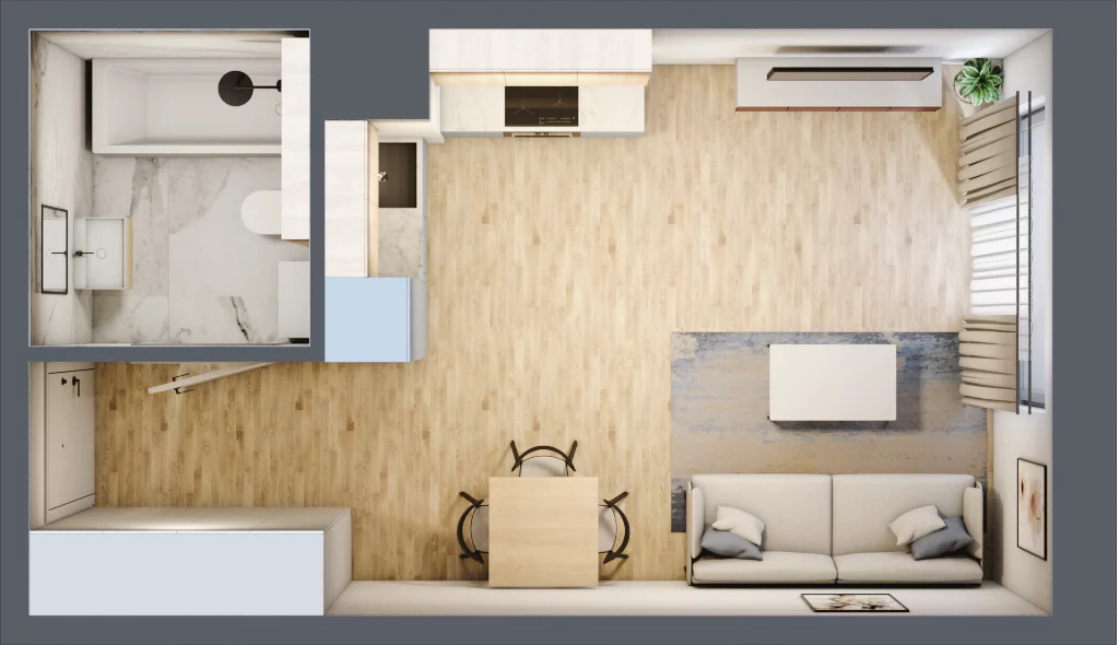 1 pokój, mieszkanie 29,46 m², piętro 4, oferta nr D40, Maratońska 49, Łódź, Polesie, Retkinia, ul. Maratońska 49