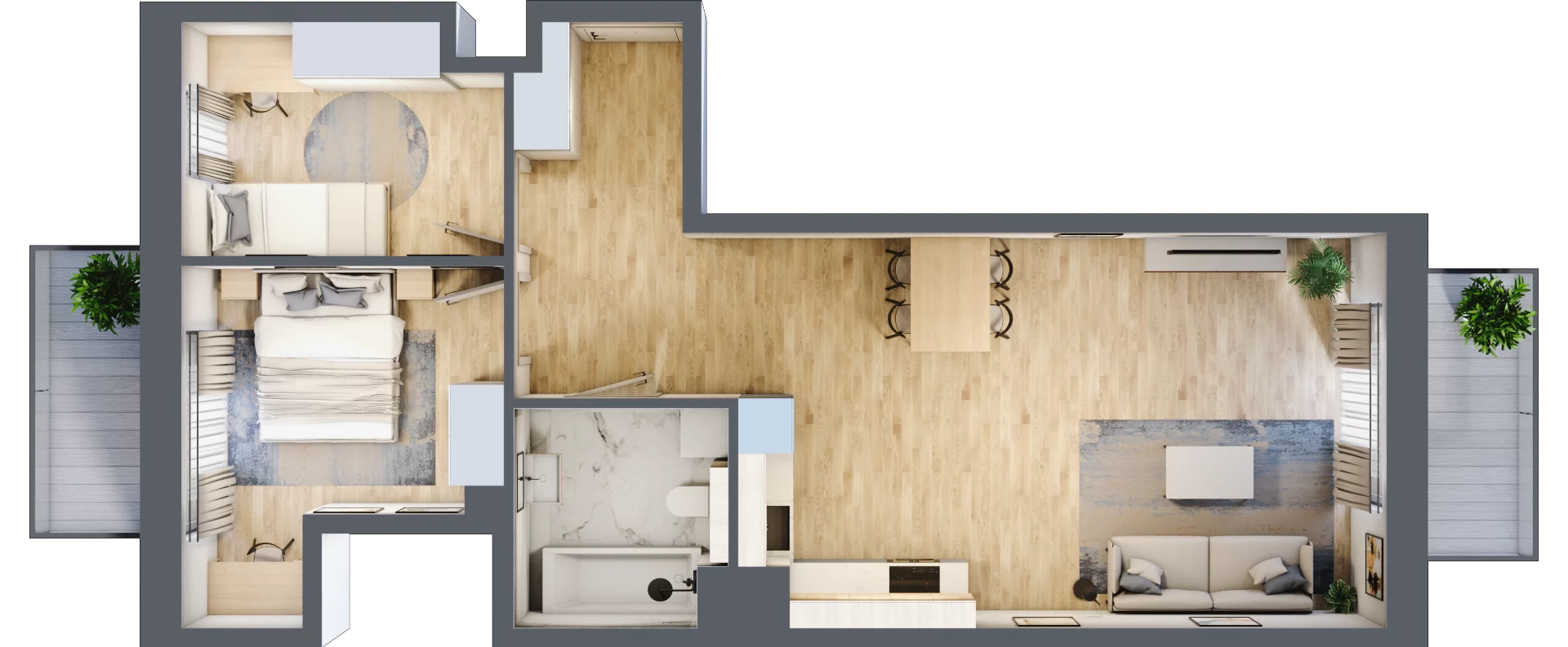 3 pokoje, apartament 63,43 m², piętro 4, oferta nr D42, Maratońska 49, Łódź, Polesie, Retkinia, ul. Maratońska 49