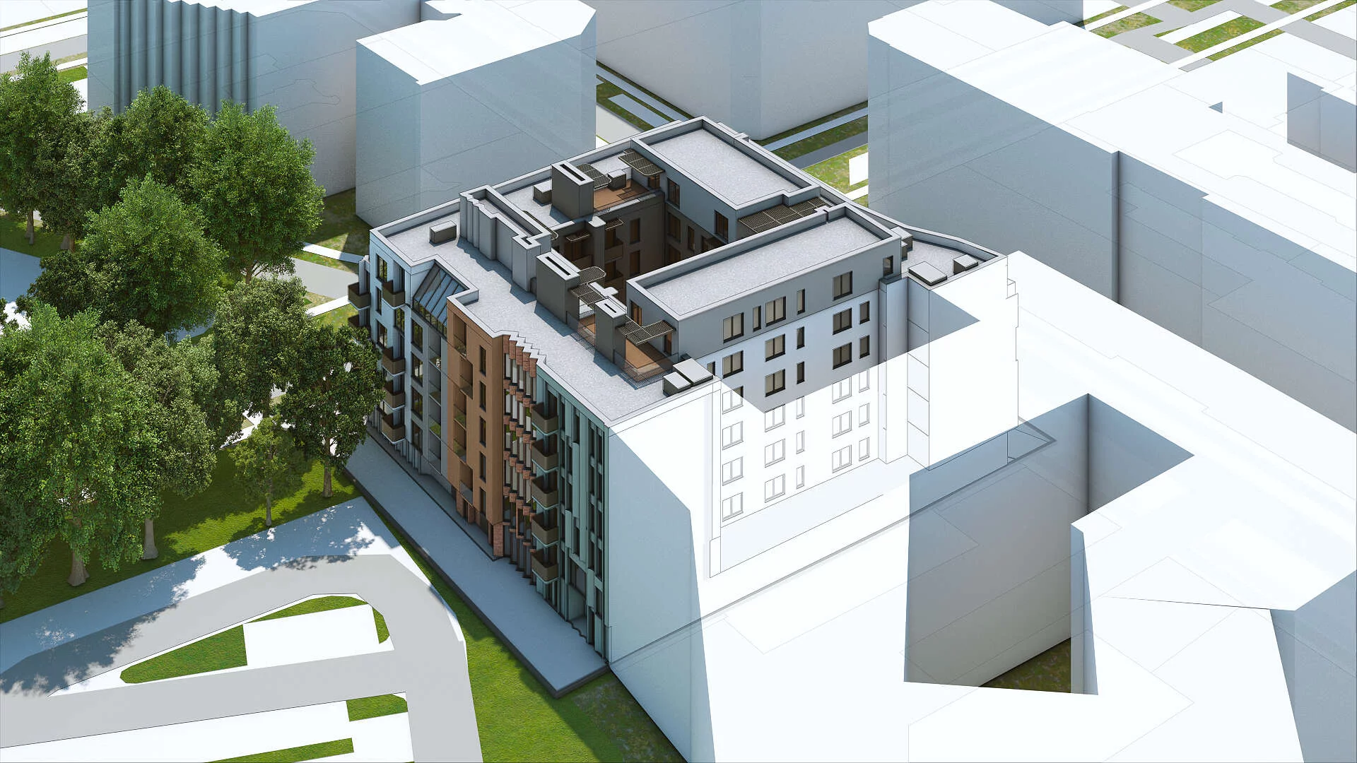 Wirtualna makieta 3D apartamentu 32.76 m², 6