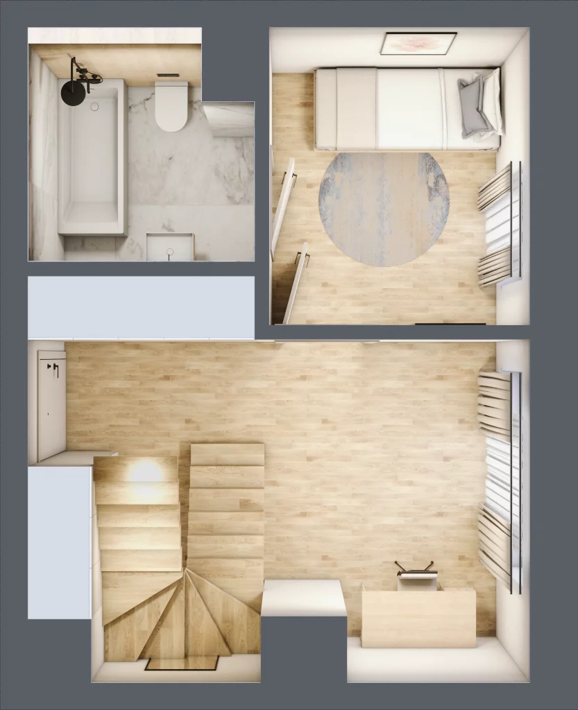4 pokoje, apartament 98,25 m², piętro 5, oferta nr 85, Kamienica Garbary 68, Poznań, Stare Miasto, Garbary, ul. Garbary 68