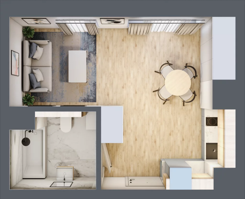 1 pokój, mieszkanie 28,00 m², piętro 3, oferta nr 61, Kamienica Garbary 68, Poznań, Stare Miasto, Garbary, ul. Garbary 68