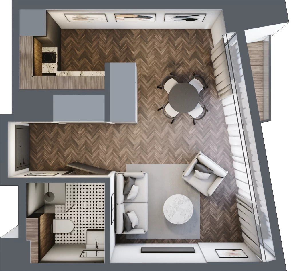 1 pokój, apartament 30,23 m², piętro 5, oferta nr 17, Rezydencja Krochmalna 44, Warszawa, Wola, Mirów, ul. Krochmalna 44