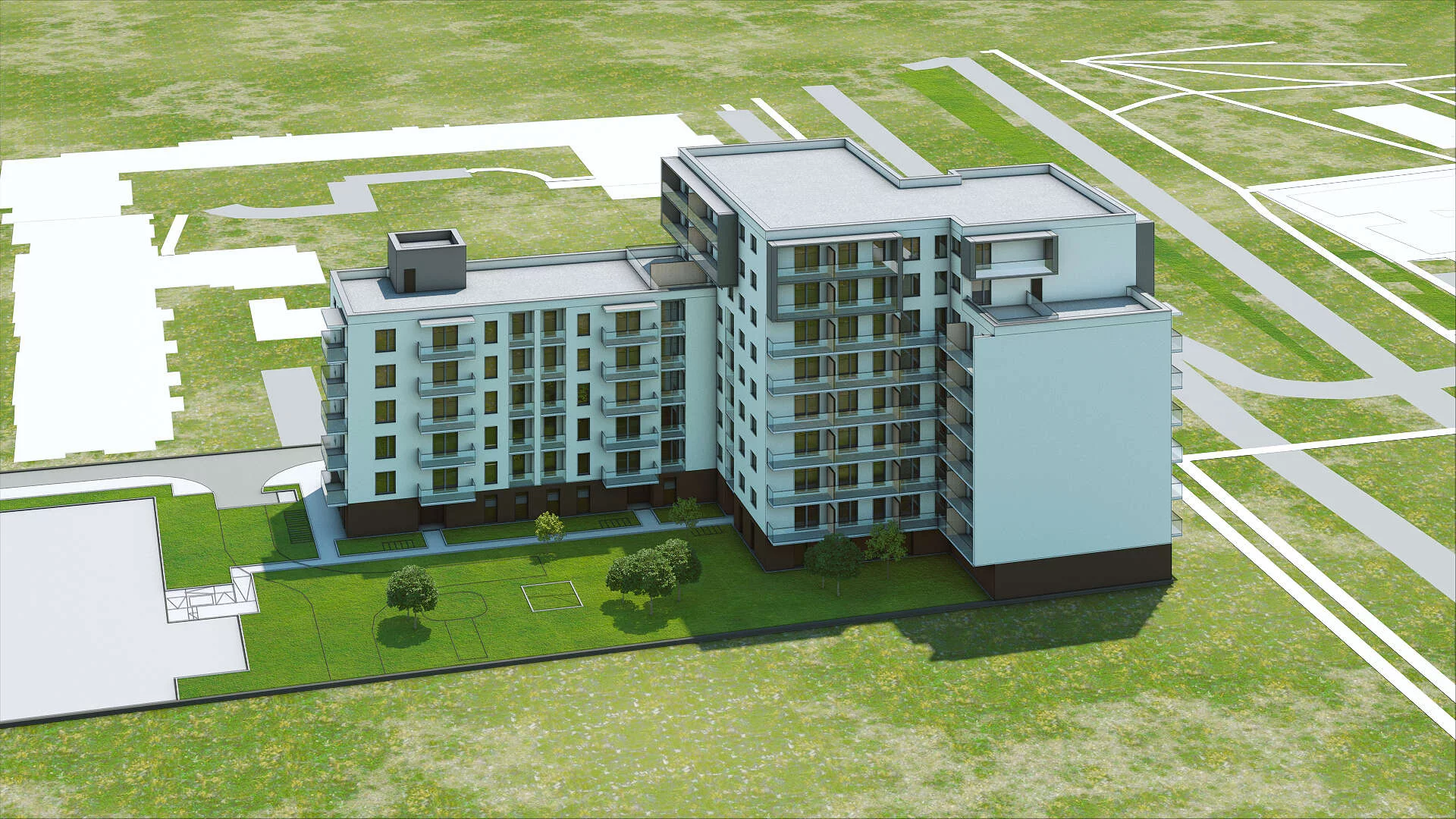 Wirtualna makieta 3D mieszkania 63.46 m², C.2.108