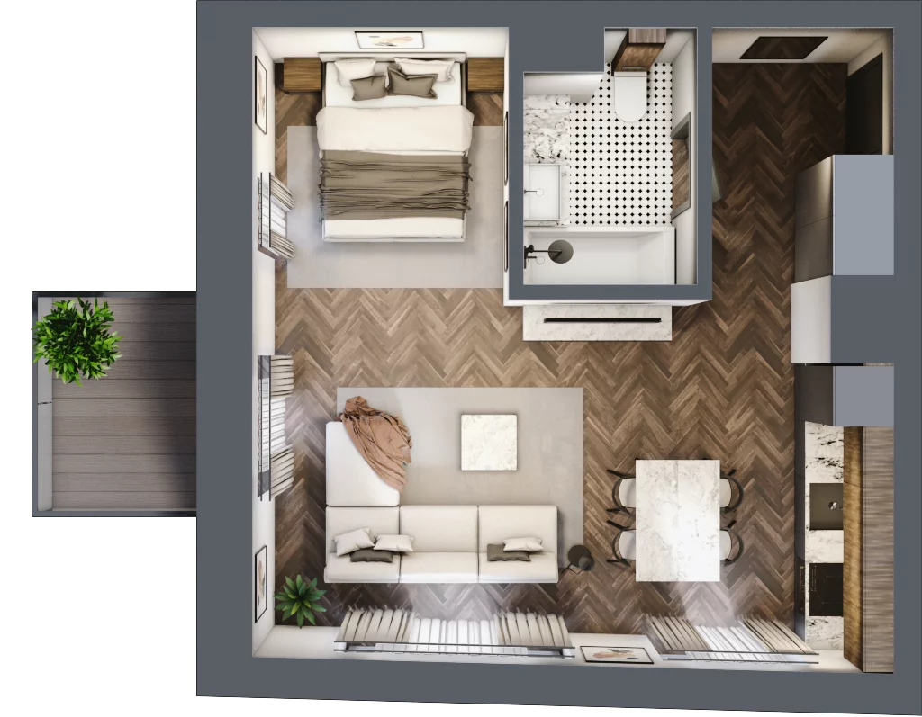 1 pokój, apartament 39,29 m², piętro 1, oferta nr 13, Srebrna 5, Warszawa, Wola, Mirów, ul. Srebrna 5