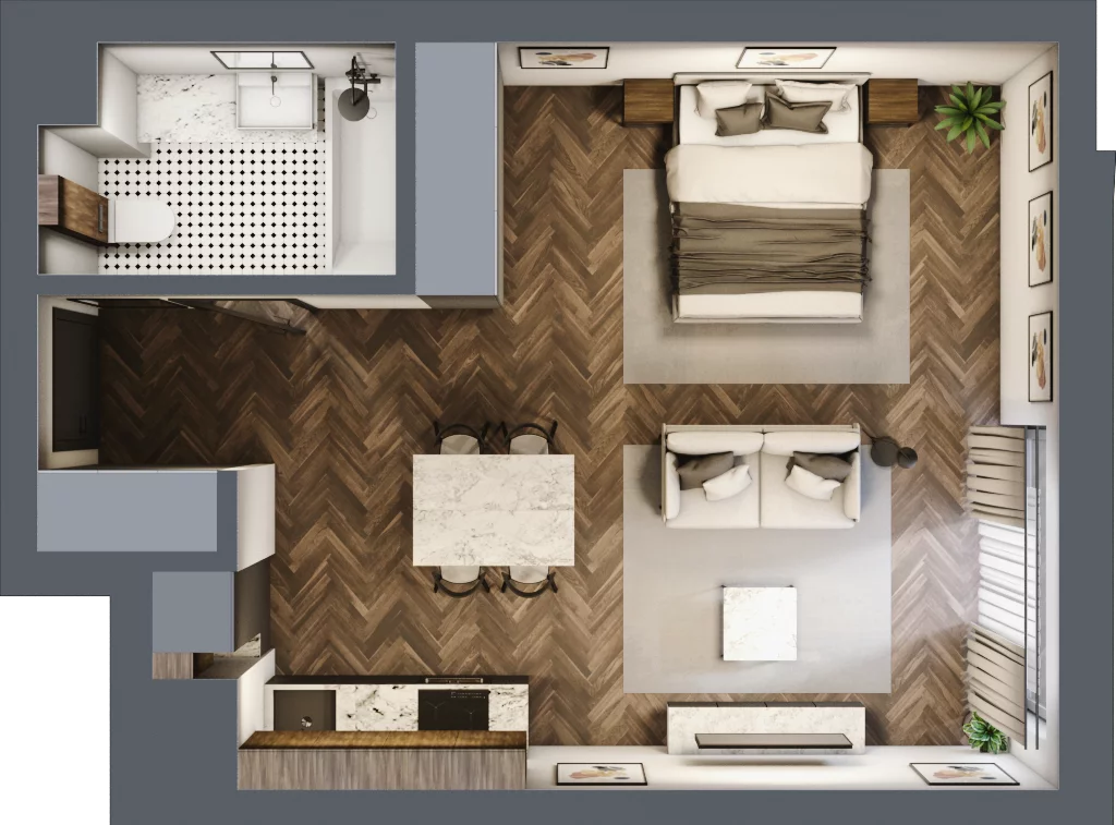 1 pokój, mieszkanie 39,56 m², piętro 3, oferta nr 30, Srebrna 5, Warszawa, Wola, Mirów, ul. Srebrna 5
