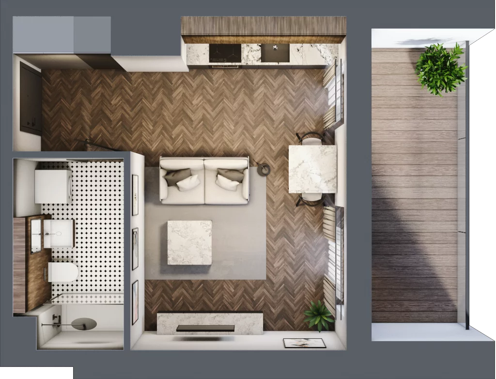 1 pokój, mieszkanie 27,88 m², piętro 5, oferta nr A/4/5.2, Smardzewska 8, Poznań, Grunwald, Grunwald Południe, ul. Smardzewska 8