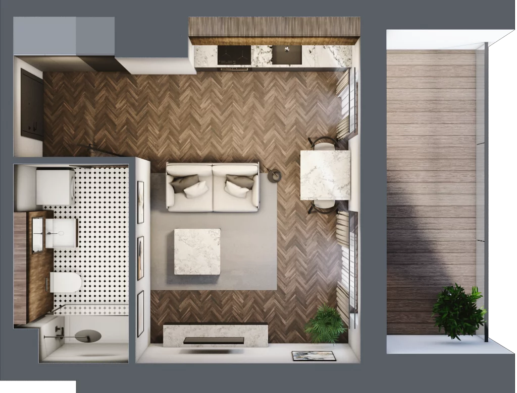 1 pokój, apartament 27,87 m², piętro 5, oferta nr A/2/5.2, Smardzewska 8, Poznań, Grunwald, Grunwald Południe, ul. Smardzewska 8