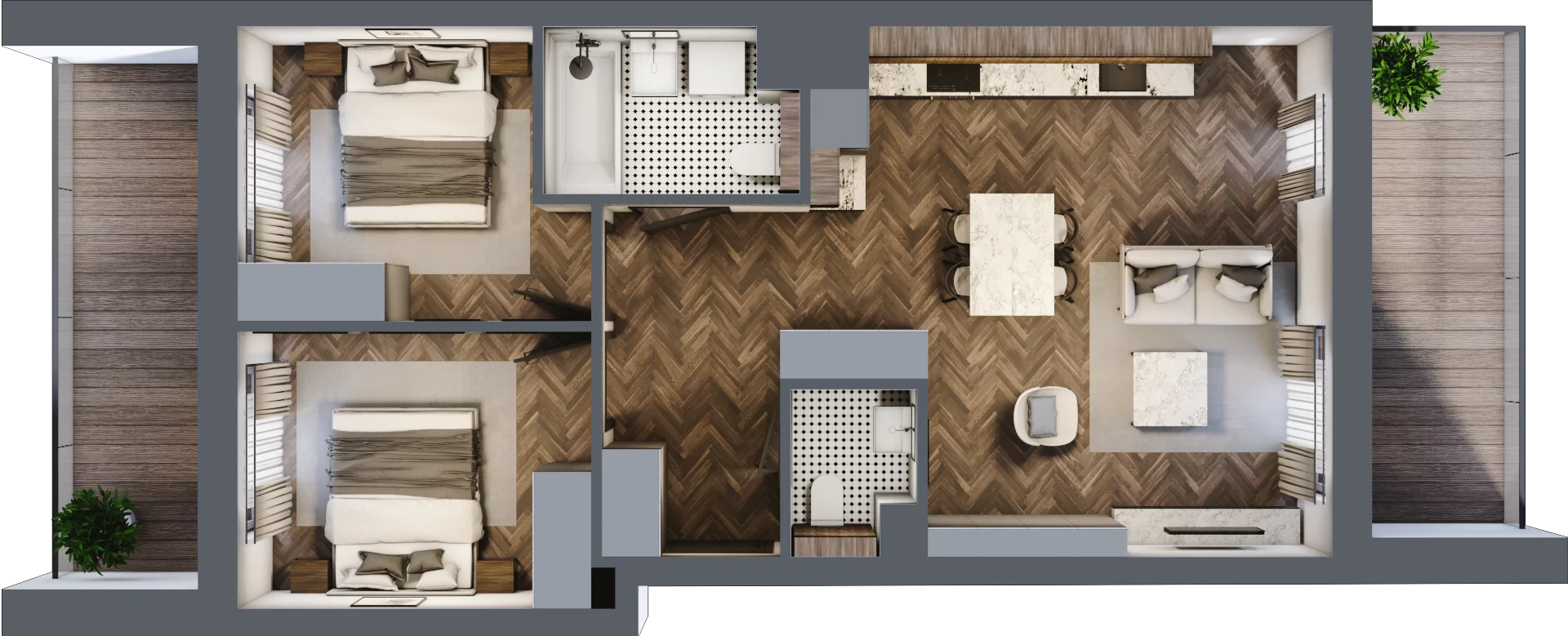 3 pokoje, apartament 59,72 m², piętro 1, oferta nr A/1/1.5, Smardzewska 8, Poznań, Grunwald, Grunwald Południe, ul. Smardzewska 8